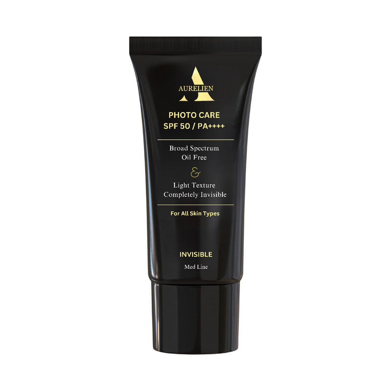 کرم ضدآفتاب بی رنگ اورلین SPF50 مدل photo care حاوی محافظ PA+++ ،UVA ،UVB، فاقد چربی و غیرکمدون‌زا، مناسب انواع پوست حجم 40 میلی‌لیتر