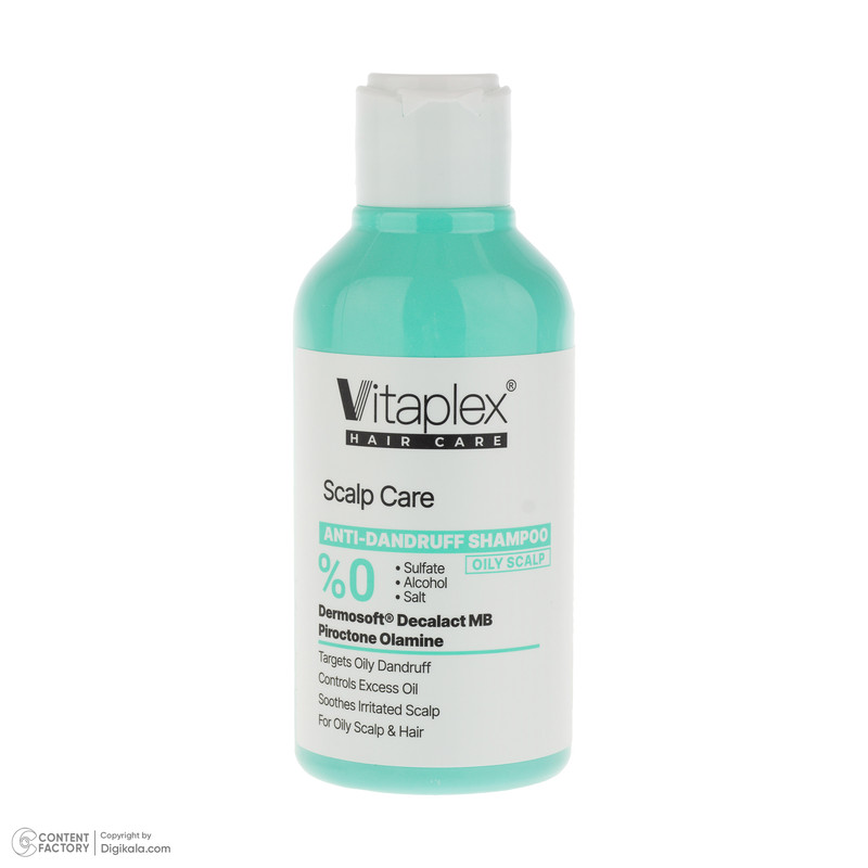 شامپو مو ویتاپلکس مدل Scalp Care ضد شوره، کنترل چربی و ضد خارش مناسب موهای چرب حجم 250 میلیلیتر