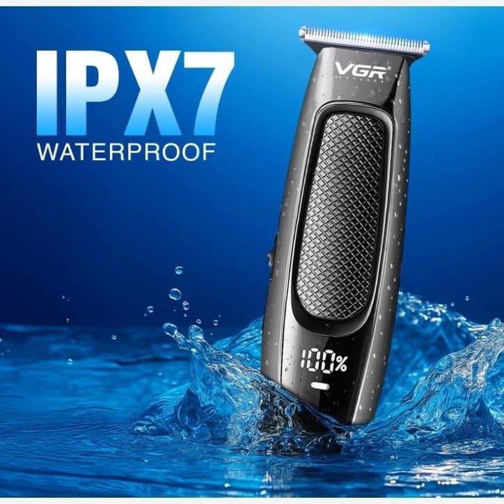 ماشین اصلاح موی سر و صورت ضد آب و برش مستقیم و ریش تراش وی جی آر خط زن شارژی V-255 ورژن جدید 255 ( گناوه مارکت )