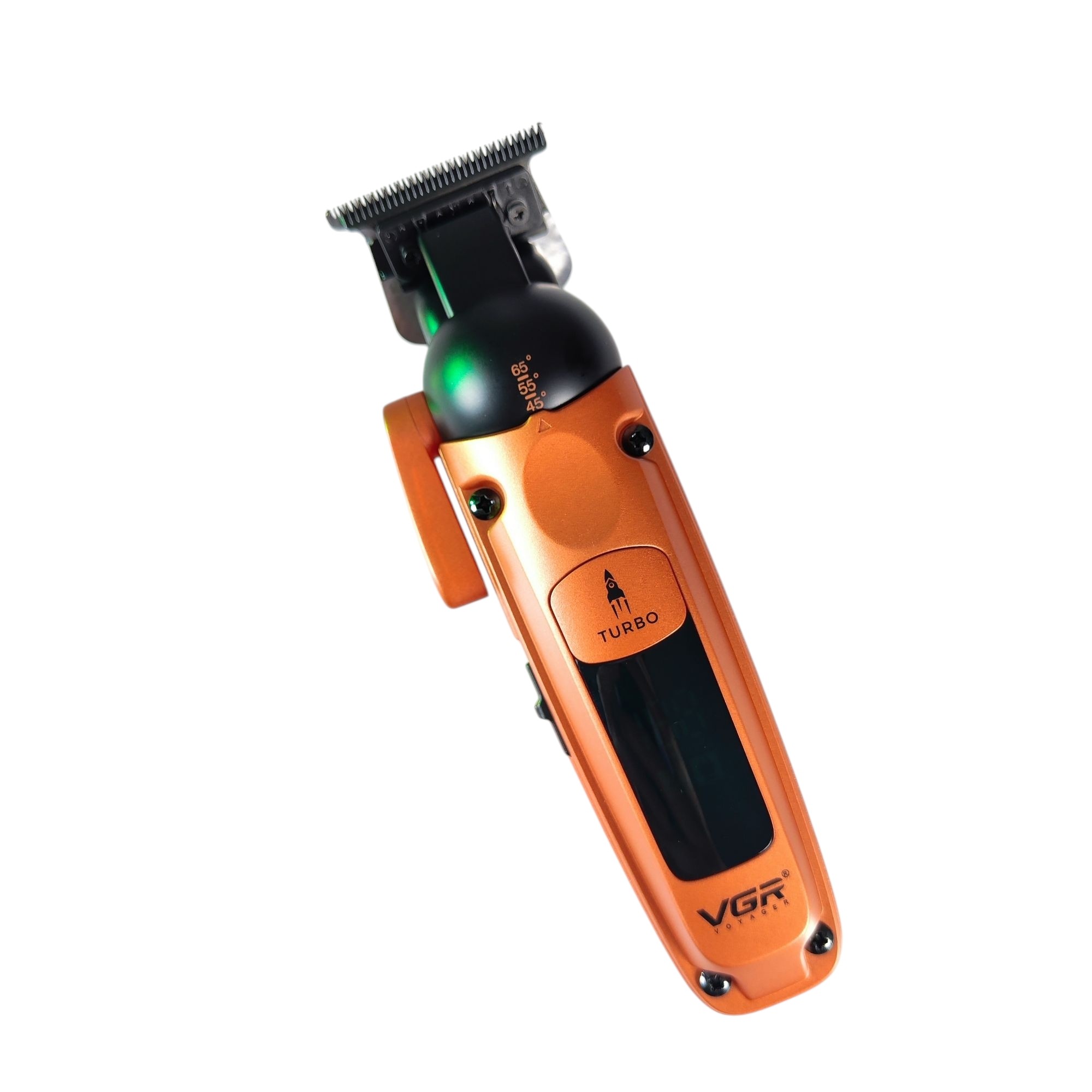 ماشین اصلاح حجم زن سر و صورت وی جی آر با تیغه تیتانیوم و نمایشگر LED خط زن مدل V-274 ورژن جدید 274 ( گناوه مارکت )