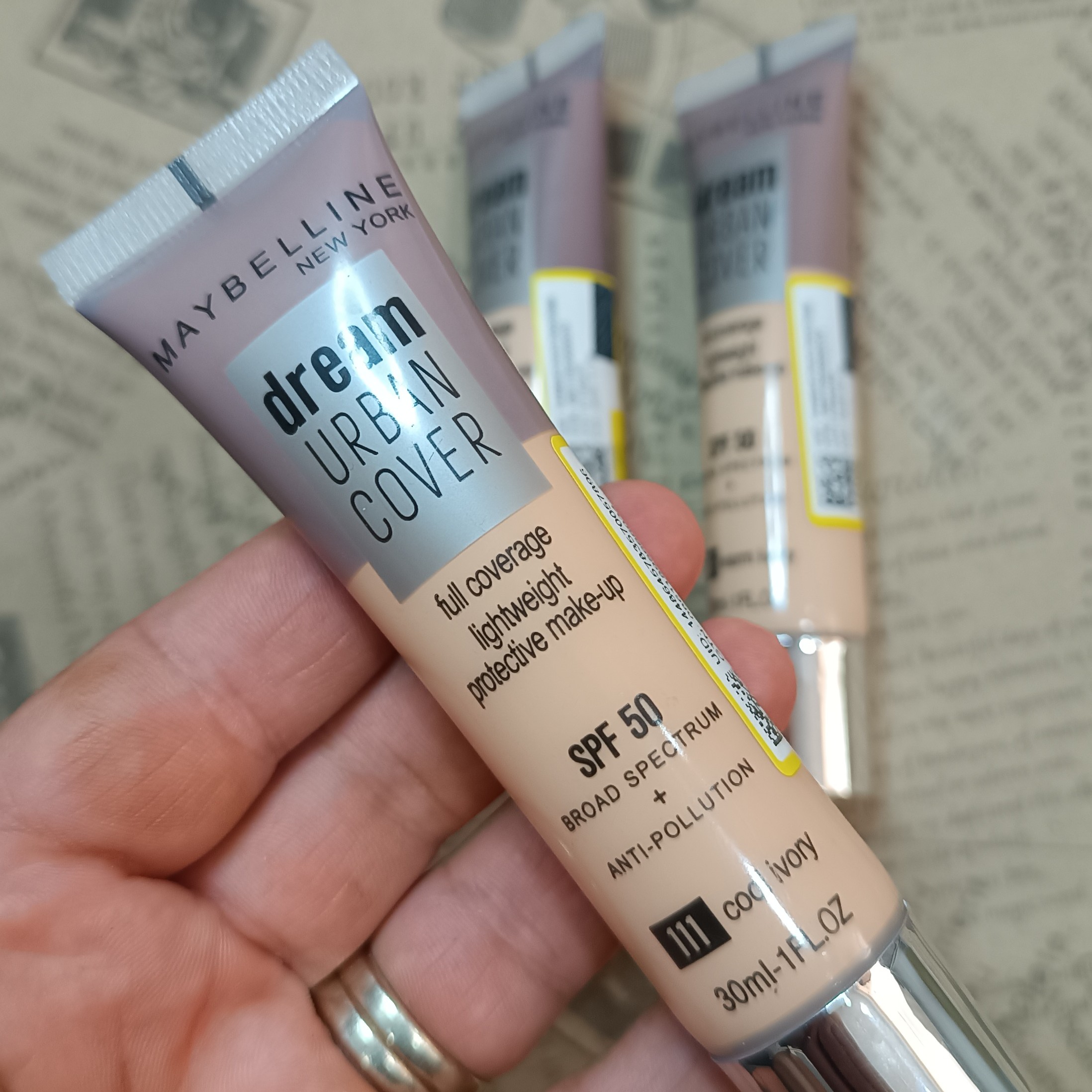 کرم پودر میبلین اورجینال maybelline رنگ بژمتوسط