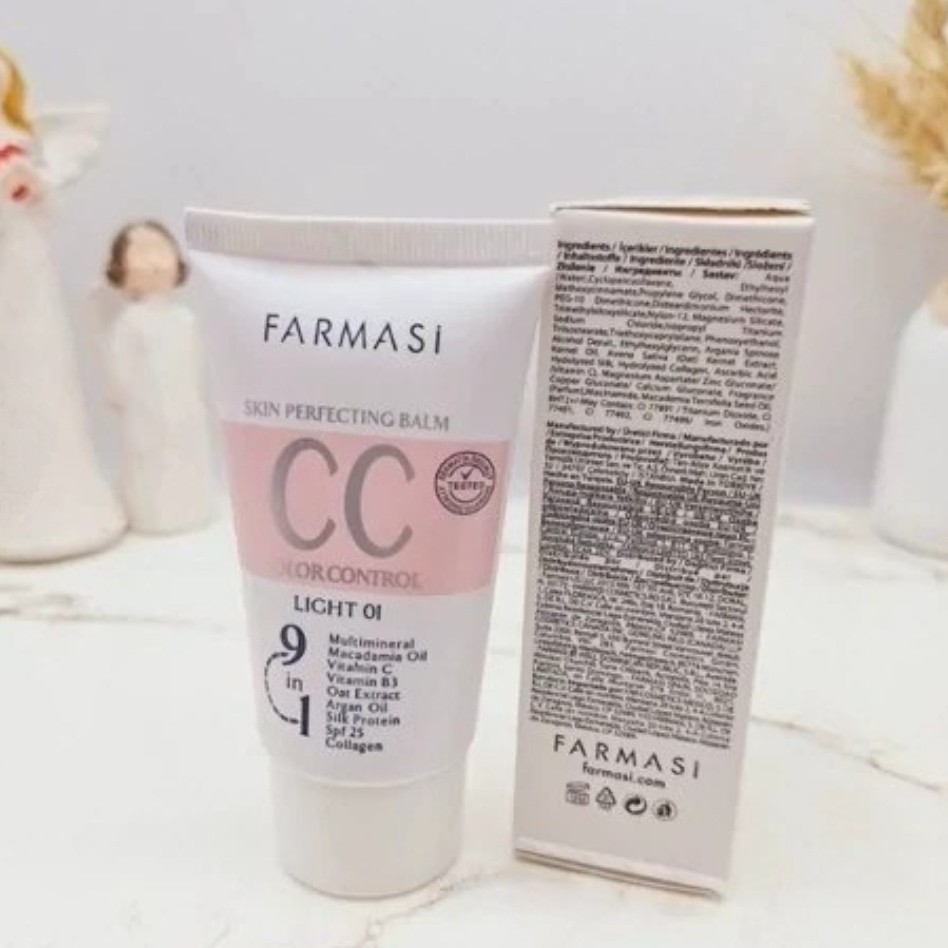 کرم فارماسی ضدآفتاب کرمپودر farmasi cc spf25 اصل