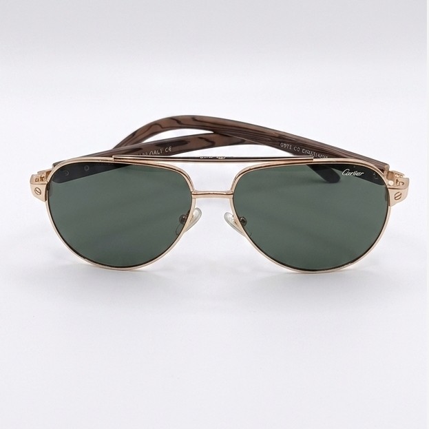عینک دودی کارتیر طرح ریبن cartier مردانه شیشه