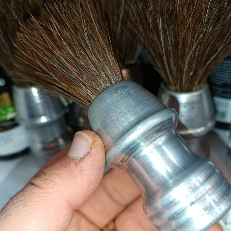فرچه اصلاح دسته فلزی اصل با موی طبیعی فرچه ریش