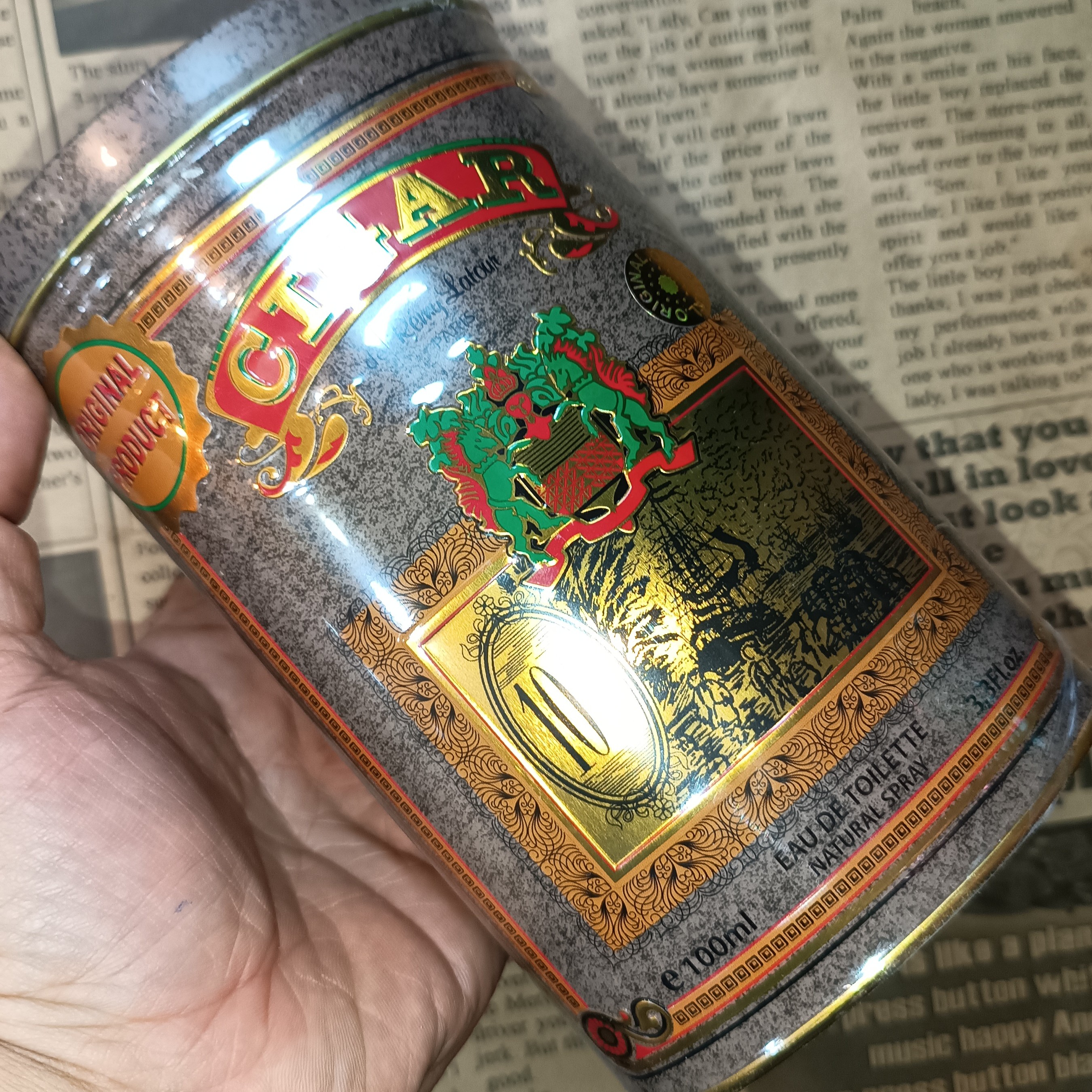 ادکلن سیگار اصلی CIGAR PERFUMEداورجینال 100 میل لیبل دار cigar فلزی عطر اسانس ادوپرفیوم سیگار قدیمی عطر سیگار CIGAR