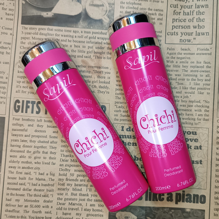 اسپری چی چی زنانه chichi sapil عطر چیچی صورتی بادی اسپری چیچی دخترانه اسپری بدن چیچی Chichi Sapil رایحه Chi Chi اصل
