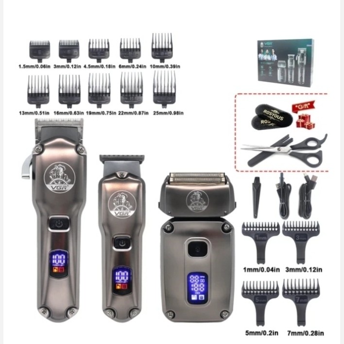 ماشین اصلاح 3 قلو وی جی ار مدل V-675s3