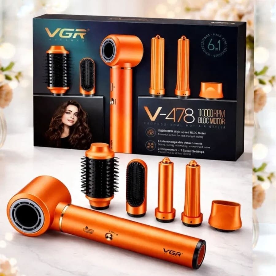 سشوار چند کاره 6 در 1 VGR مدل V-478 اصلی و اورجینال