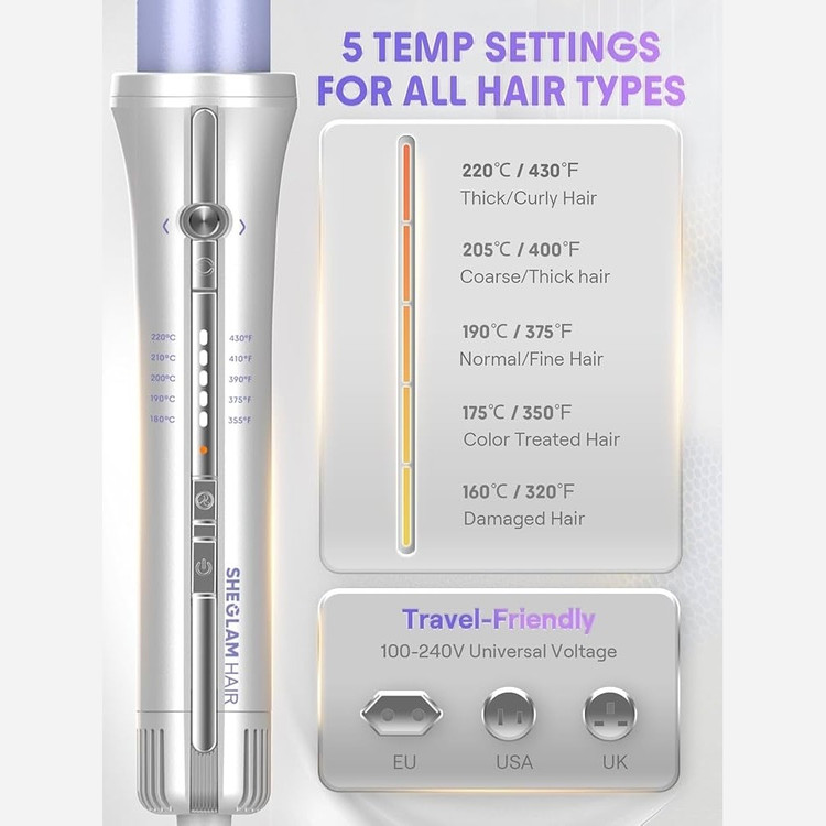 شیگلم بنفش کرلی مدل Airflow Styler Pro اصلی و اورجینال