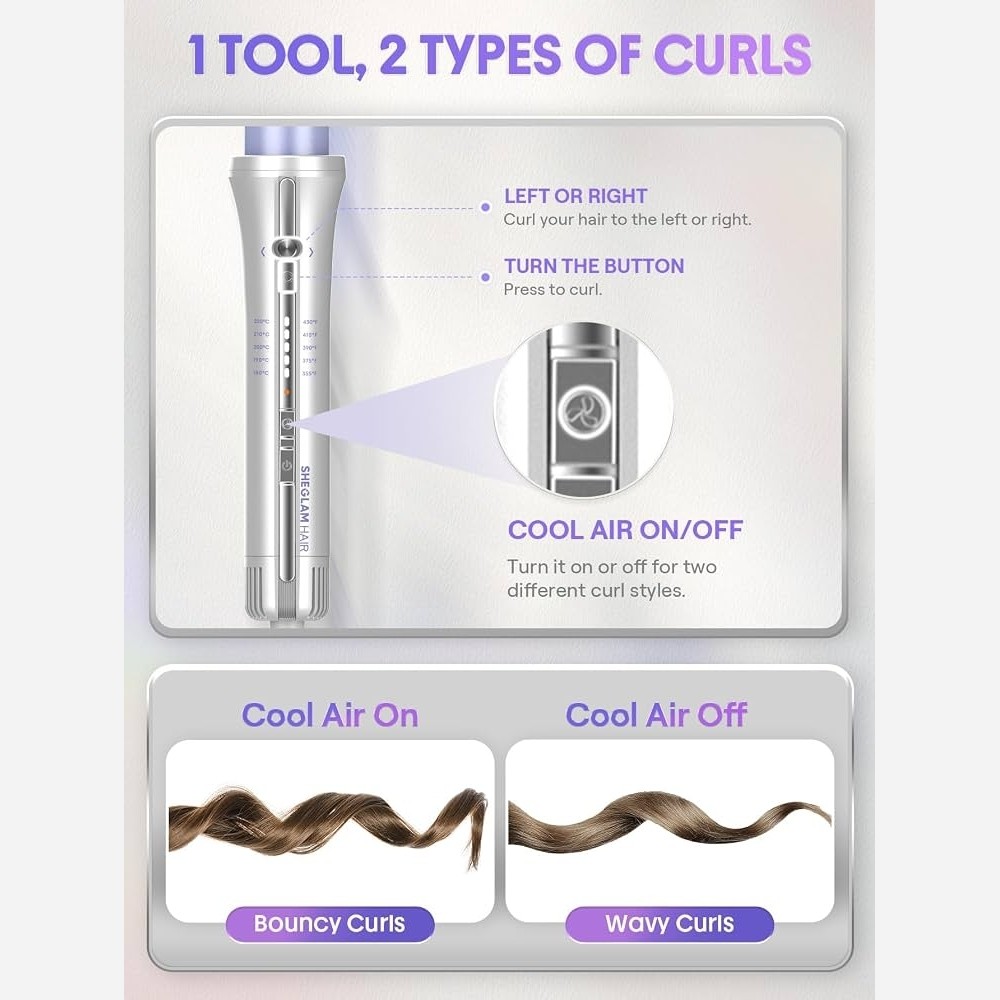شیگلم بنفش کرلی مدل Airflow Styler Pro اصلی و اورجینال