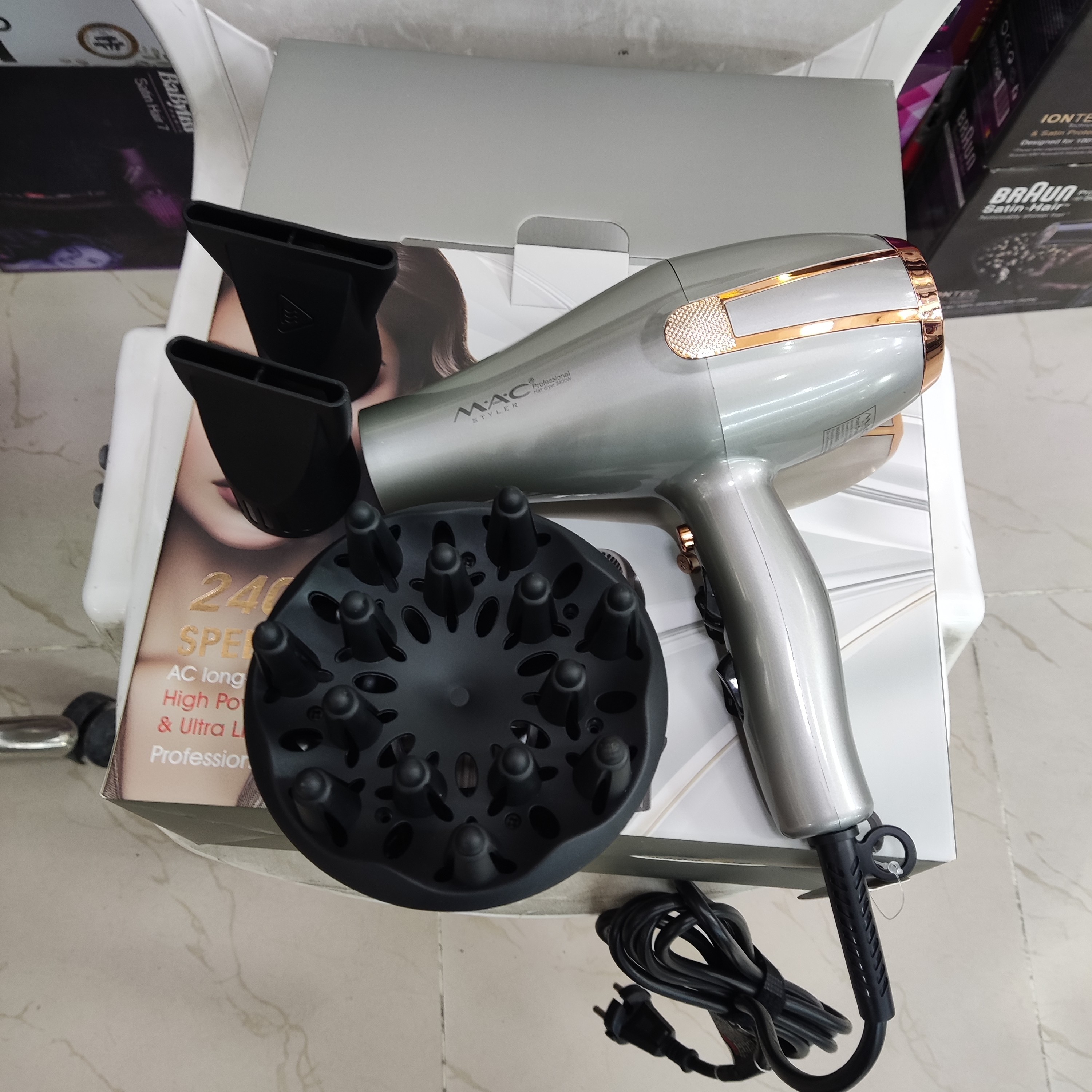 سشوار حرفه ای مک استایلر MAC STYLER 6642 اصلی و اورجینال