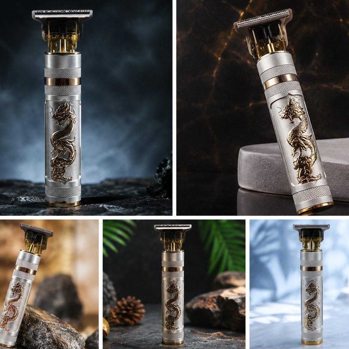 خط زن و ماشین اصلاح موی سر و صورت وینتیج مدل T9-تمام فلز
