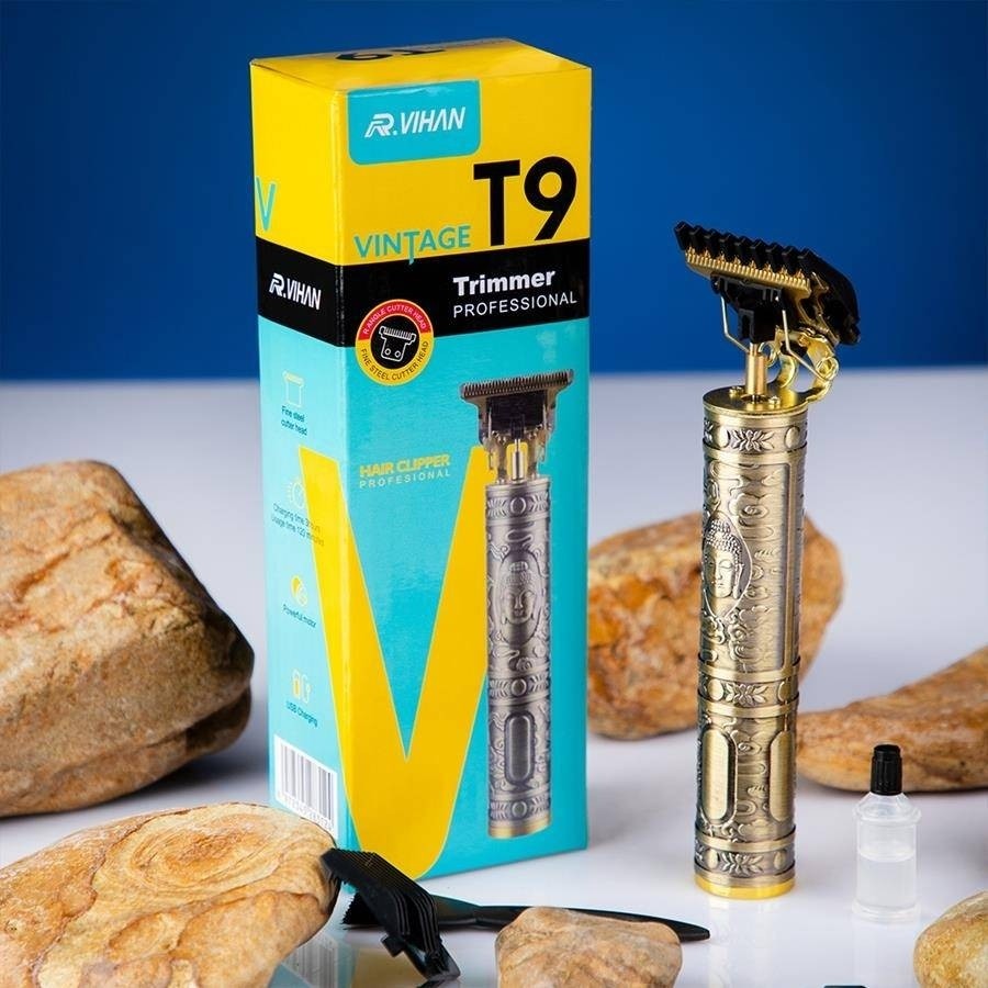 ریش تراش و خط زن طرح سلطنتی- تیغه بزرگ و فلزی-کیفیت عالی