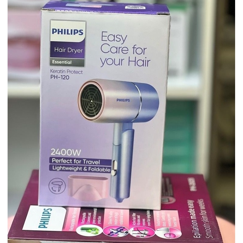 سشوار مسافرتی فیلیپس مدل PH-120 با قدرت 2400 وات سری Essential