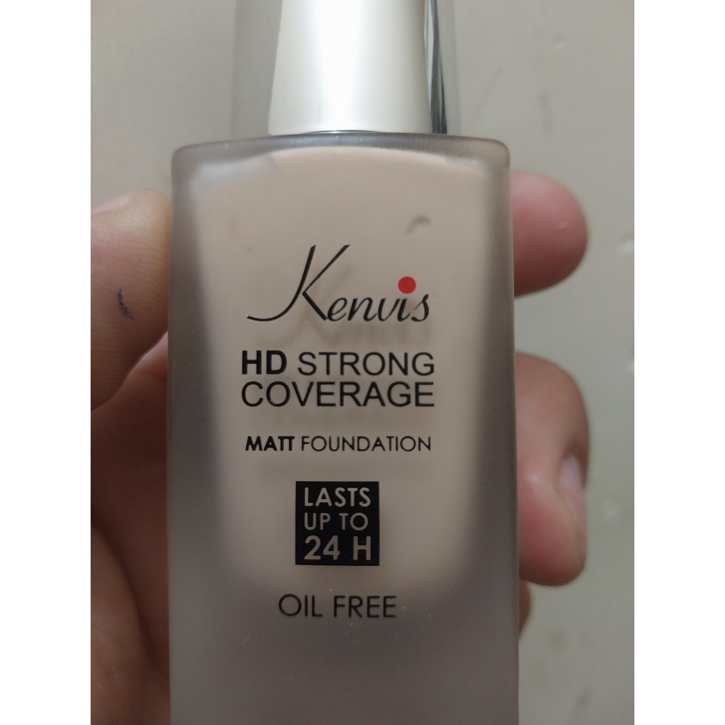 کرم پودر شیشه ای و پمپی کنویس HD بدون چربی با 24 ساعت کاور مات