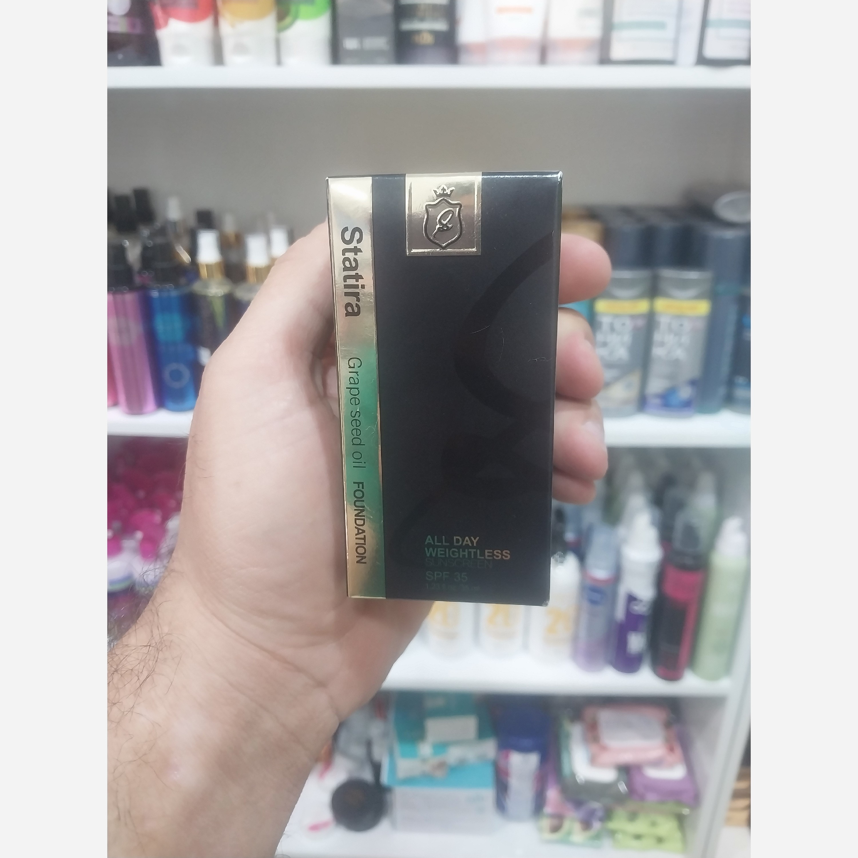 کرم پودر شیشه ای استاتیرا آلمان اورجینال تاریخ بالا