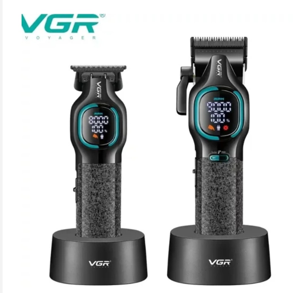 ست ماشین اصلاح حجم زن و خط زن وی جی آر V-886 S2