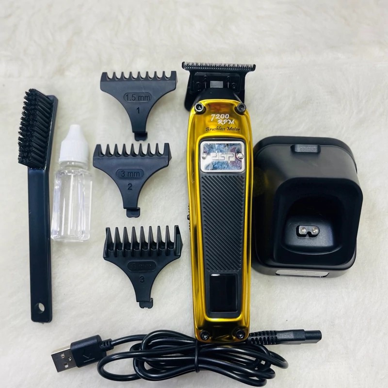 ماشین اصلاح صفر زن خط زن حرفه ای سالنی موتور براشلس دی اس پی DSP 91408