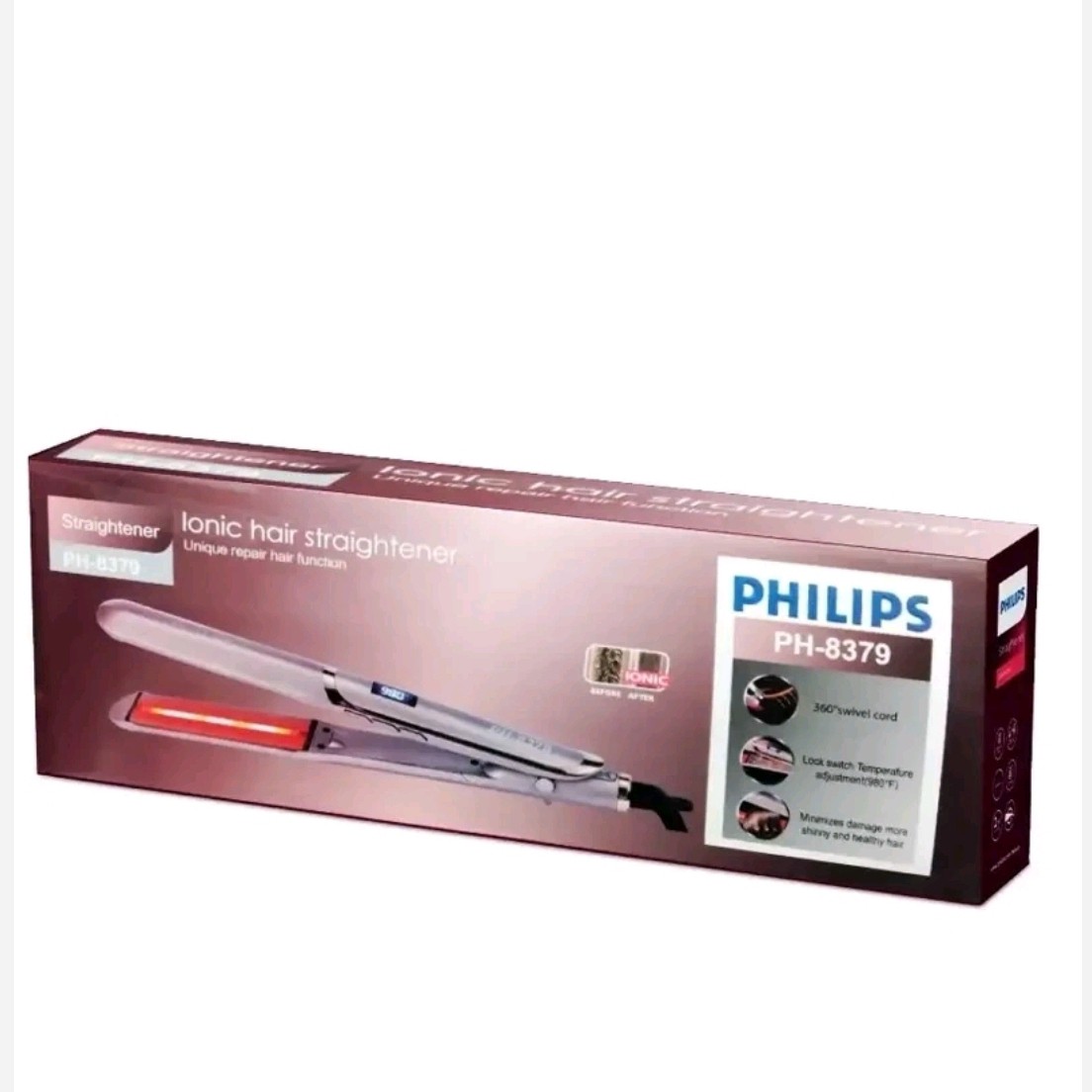 اتو مو حرفه ای فیلیپس مدل Philips PH-8379 اورجینال ساخت هلند.