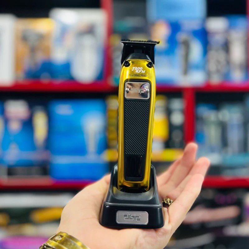 ماشین اصلاح صفر زن خط زن حرفه ای سالنی موتور براشلس دی اس پی DSP 91408..