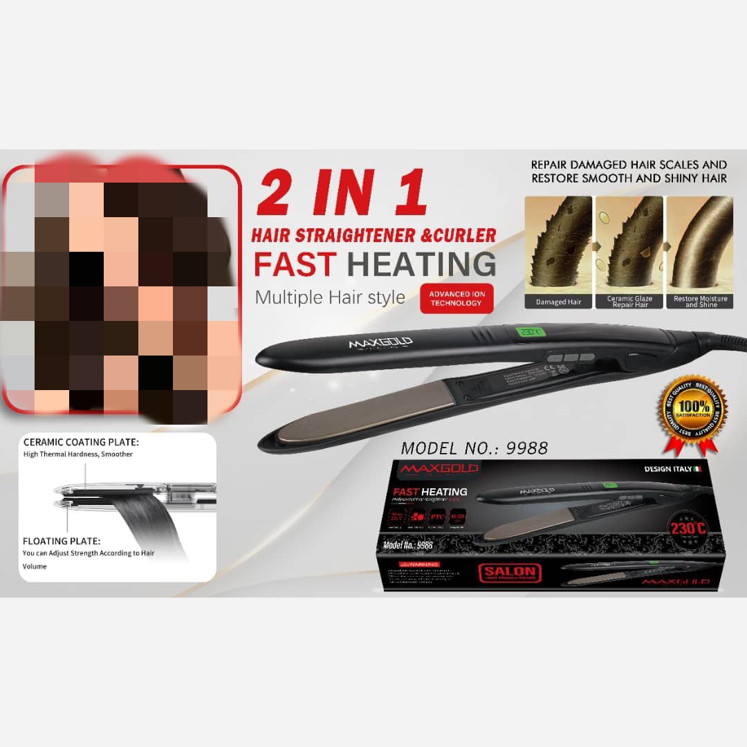 اتومو مکس گلد M-9988 MAXGOLD M-9988 Hair Straightener