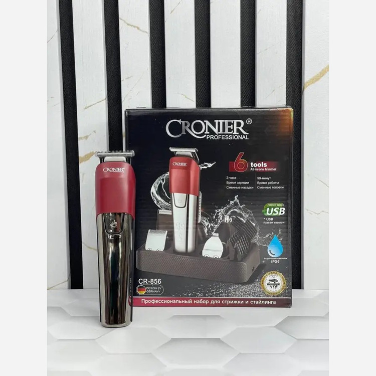 ماشین اصلاح 6کارە کرونیرCronier شش سری حرفه ای