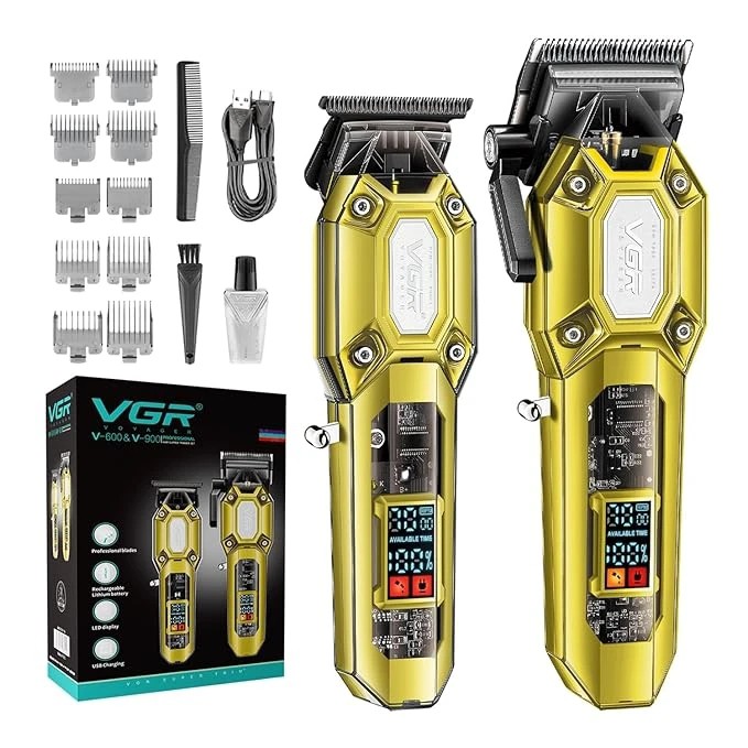 ست ماشین اصلاح حجم زن و خط زن وی جی ار VGR V-900 V-600