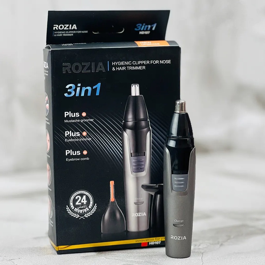 موزن گوش بینی و ابرو سه کاره روزیا مدل Rozia HD107 Ear Nose and Eyebrow Trimmer