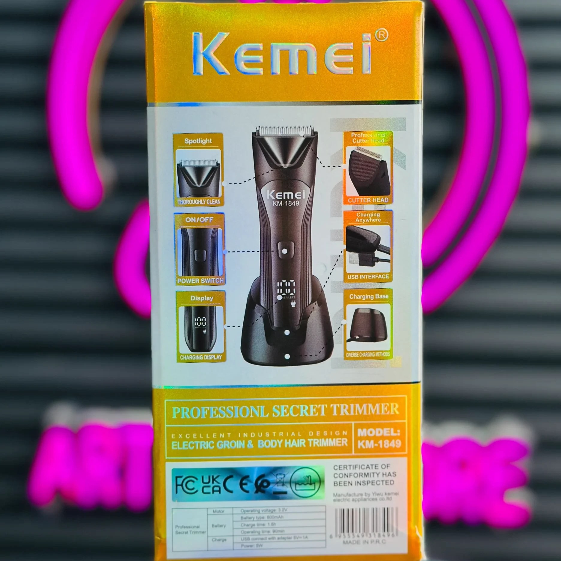 ماشین اصلاح کیمی KM-1849 بادی گروم و صفر زن