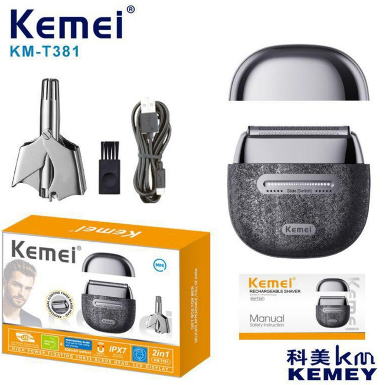 ماشین اصلاح موی صورت شارژی کیمی مدل KM-T381