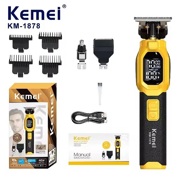 ماشین اصلاح موی سر و صورت کیمی مدل Kemei Km-1878