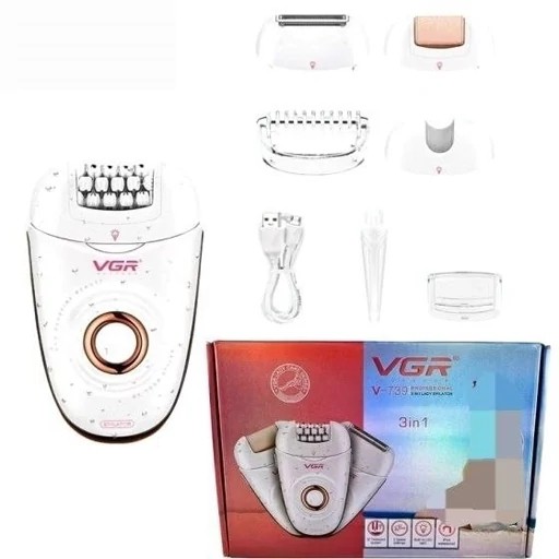 اپیلاتور وی جی آر مدل VGR V-739 سه کاره
