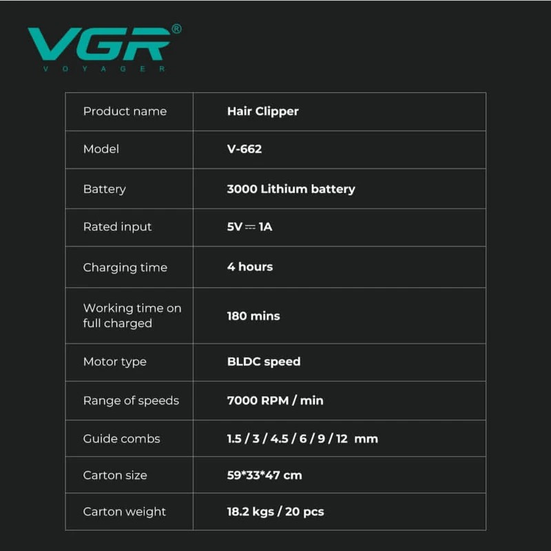 ماشین اصلاح فید زن و سایه زن وی جی آر مدل VGR V-662جدید