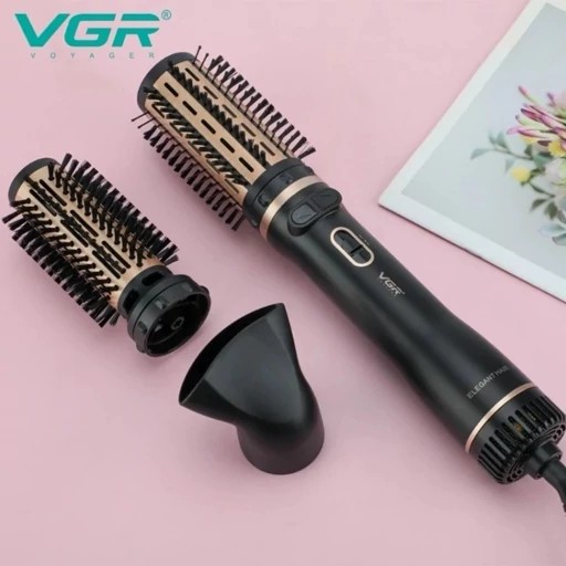سشوار چرخشی برس حرارتی 3 در 1 وی جی آر VGR مدل V-496 ا VGR Proffessional HOT AIR BRUSH V-496جدید