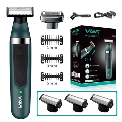 ژیلت برقی ( بادی گروم ) شارژی و برقی مدل VGR393 صفر زنی بهتر از ژیلت کاملآ ضد آب.