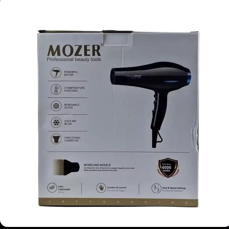 سشوار موزر اصلی اورجینال Mozer مدل MZ-8836