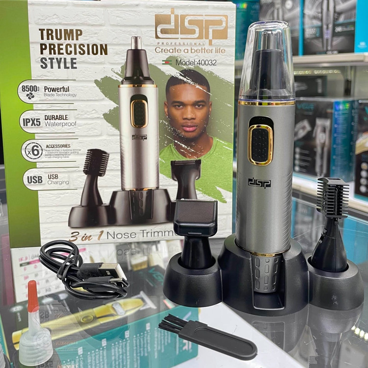 ست موزن گوش و بینی و خط زن دی اس پی مدل DSP model 40032 Nose trimmer set اورجینال