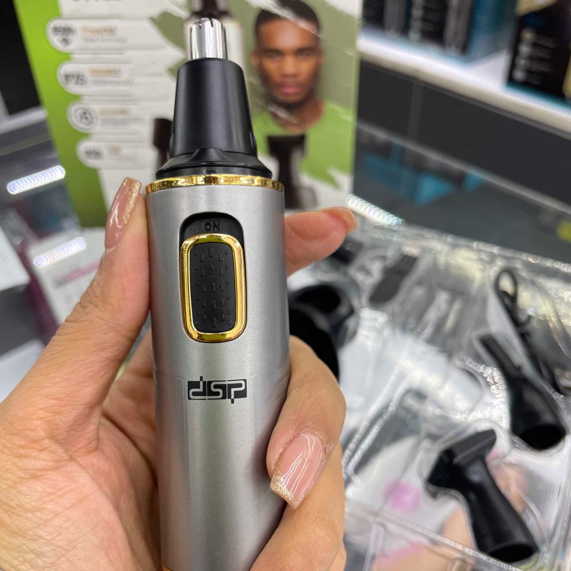 ست موزن گوش و بینی و خط زن دی اس پی مدل DSP model 40032 Nose trimmer set اورجینال
