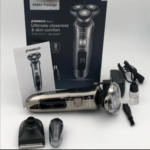 ماشین اصلاح سه کاره نورلکو مدل NORELCO S9865 PRESTIGE اورجینال بهترین کیفیت