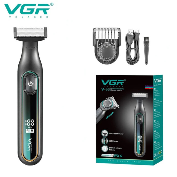 ماشین اصلاح ضد آب وی جی ار V-360