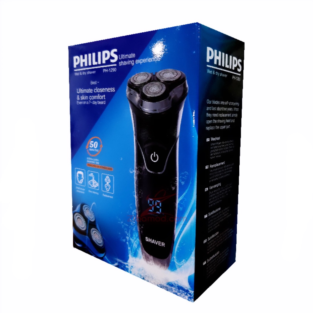 ماشین اصلاح ضد آب موی صورت فیلیپس اصلی مدل PH-1290