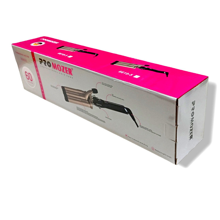 دستگاه فرکننده مارک موزر آلمان PRO MOZER 66185 حالت دادن مو در سی ثانیه روکش نانو ضد اسیب رساندن به مو دارای دو درج