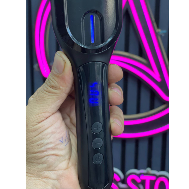 برس حرارتی حرفه ای انزو 980درجه گرمایش دانه سرامیک صفحه نمایش دیجیتالی قابلیت تنظیم دما سیم چرخشی 360 جنس سالنی و اصلی