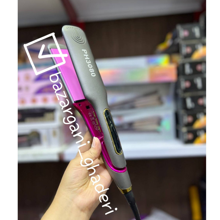 اتومو فوق حرفه ای فلیپس کف تیتانیوم با 980 درجه حرارت صافی شلاقی ماندگارPHILIPS 3080