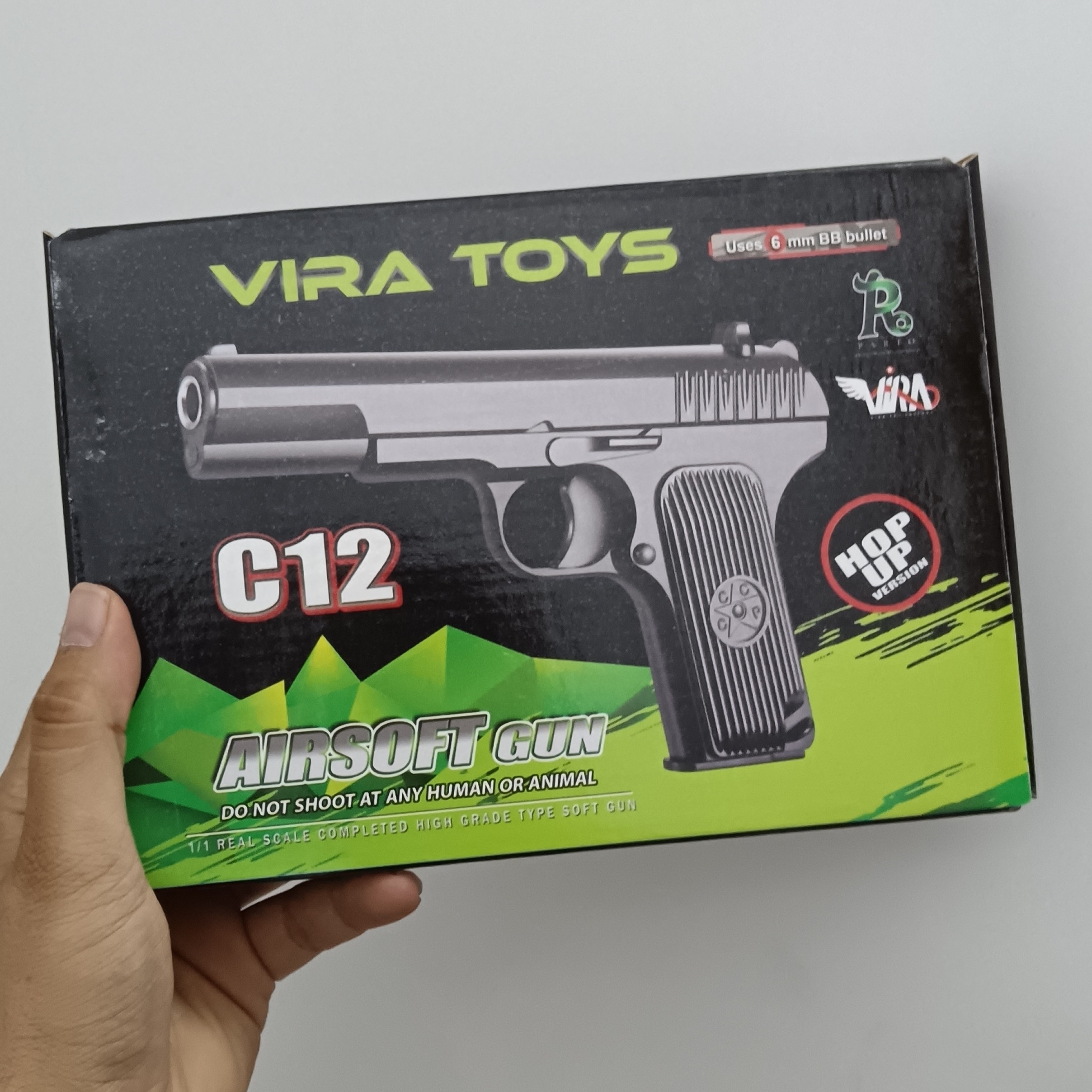اسباب بازی کلت ساچمه ای ایرانی کلت ویرا تویز کلت ساچمه ای مدل c12 تفنگ ساچمه ای C12 کلت فلزی پلاستیکی AIR SOFT GUN