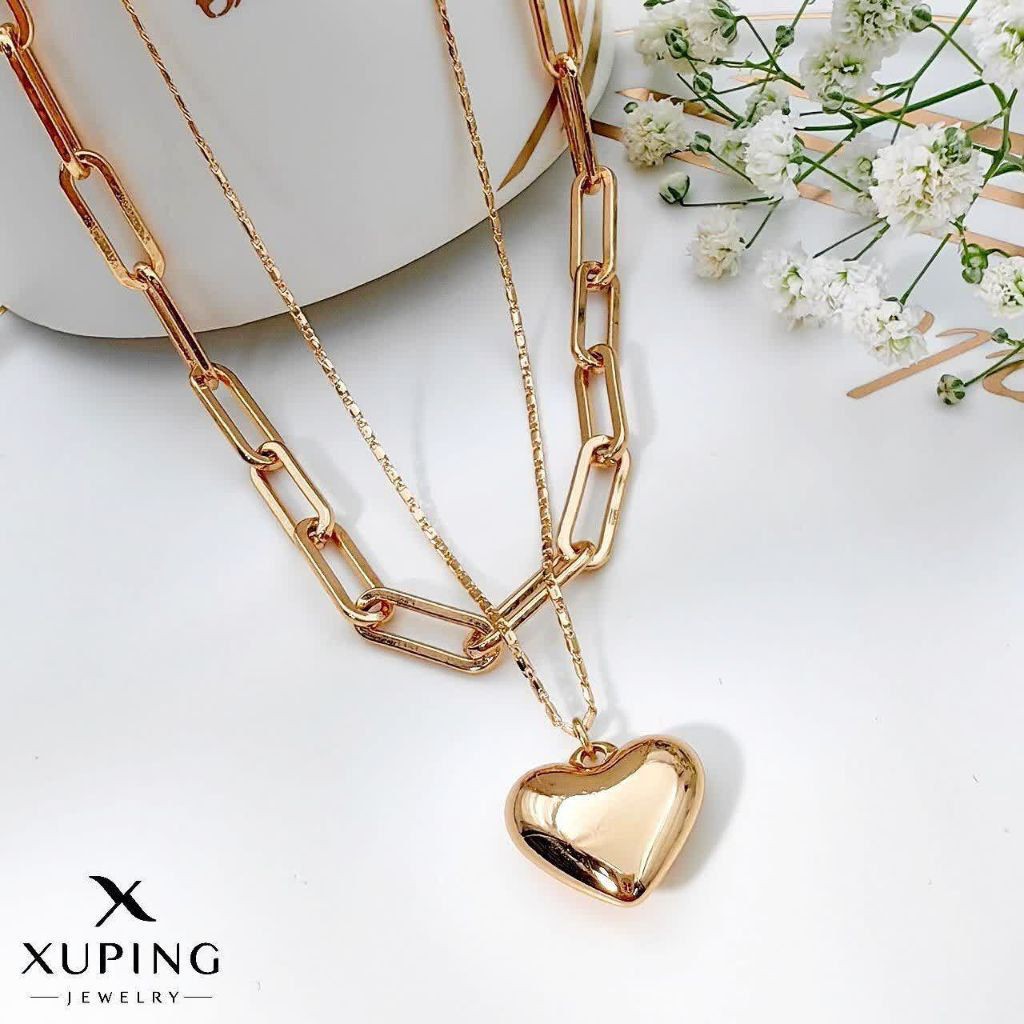 گردنبند دولاین هرمس ژوپینگ با آویز قلب