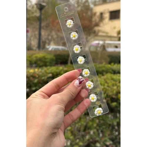 قفل مو مدل بابونه و گل سفید برای انواع مو