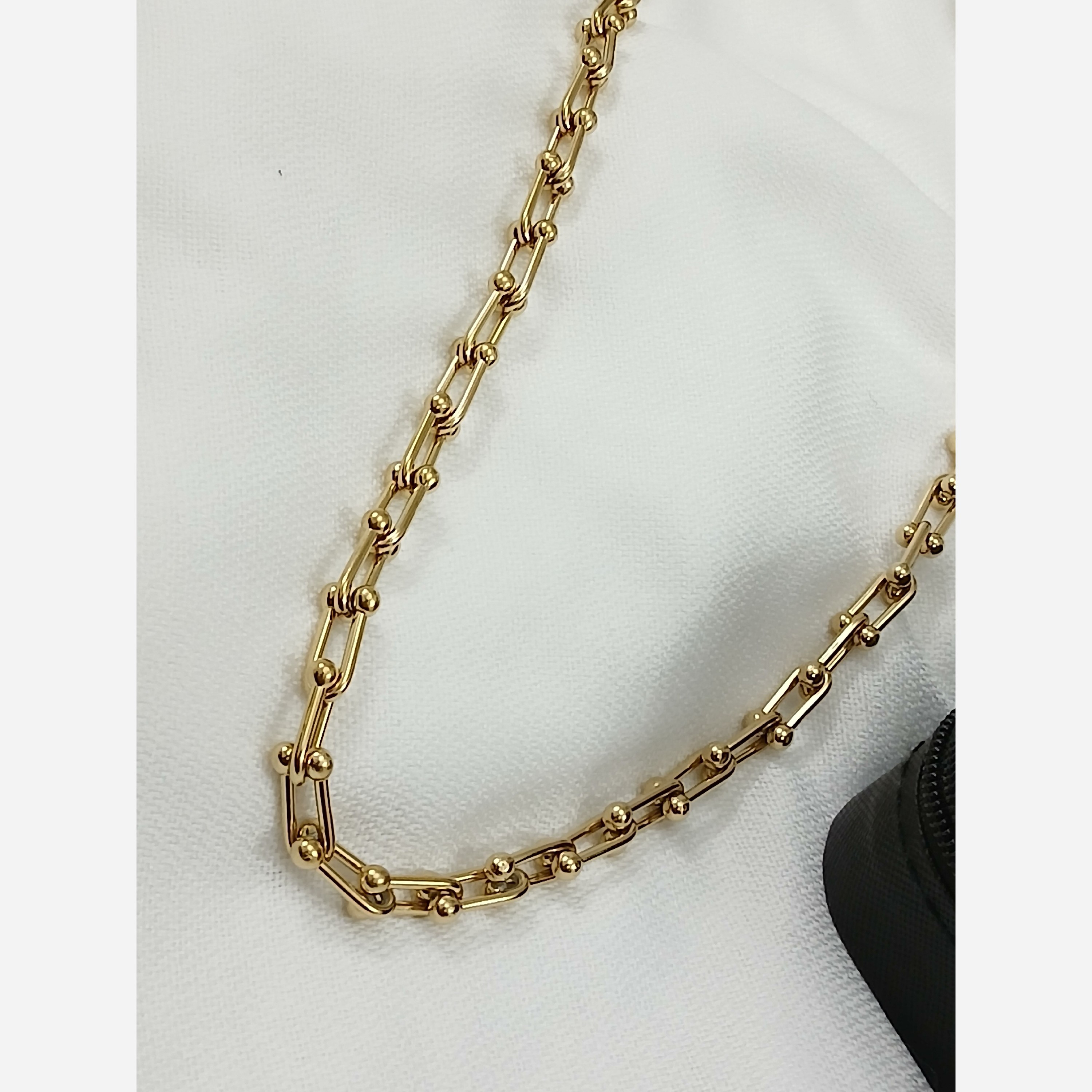 گردنبند تیفانی استیل طلایی خفن و زیبا درجه یک