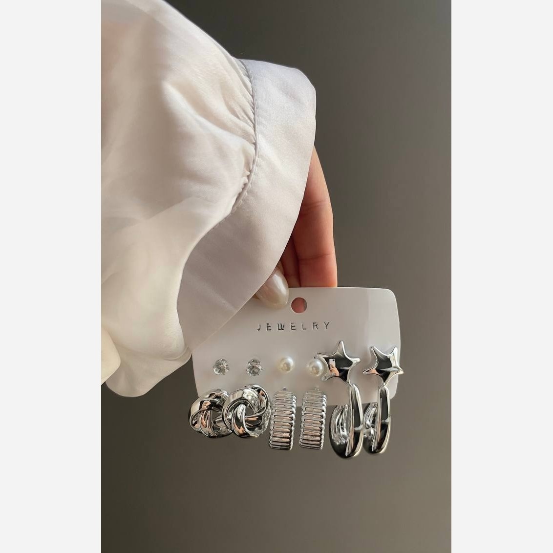 پک گوشواره آب نقره گالری زیمبا