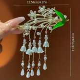 گیره مو چفتی آبشاری طرح گل